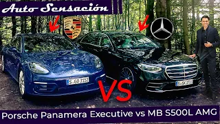 Mercedes Benz S500 L Amg line 2022 vs Porsche Panamera 4s Executive 2022.