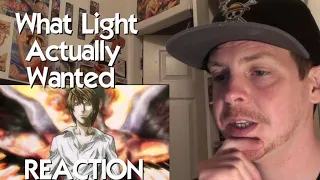 What Light Actually Wanted - Death Note REACTION