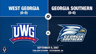 2007 Week 2 - West Georgia at Georgia Southern (GS Radio)
