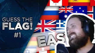 Forsen Reacts to Guess the Flag #1 - Easy!