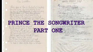 PRINCE - The Songwriter ( part one )