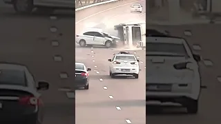 Dubai road accident CCTV Footage Revealed By Dubai Police