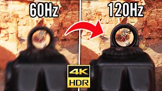 WORLDS FIRST 120FPS GAMEPLAY on XBOX SERIES X! (4K 60hz vs 120hz)