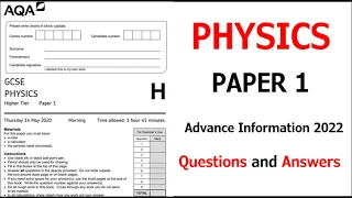 GCSE Physics Paper 1 Exam Questions and Answers Grade 9 Walkthrough