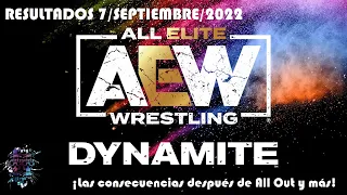Resultados de AEW Dynamite 7/Septiembre/2022 (¡Las consecuencias después de All Out y más!)
