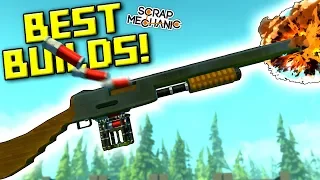 100% Working Shotgun, No Glitches Here... and More of YOUR BEST BUILDS! - Scrap Mechanic Gameplay