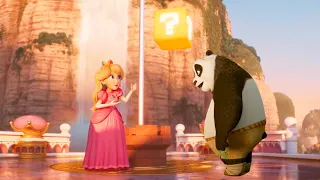 Princess Peach made Po eat Super Mushroom | Kung Fu Panda x Super Mario Bros Movie