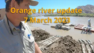 Orange river update 7 March 2023, quick update on the dropping water levels