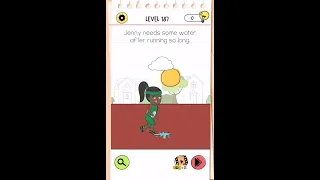 Brain Test 4 Level 187 Jenny needs some water after running so long Answers and Solutions