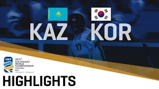 Kazakhstan - Korea | Highlights | 2017 IIHF Ice Hockey World Championship Division | Group A