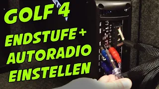 Adjusting power amplifier and car radio in VW Golf 4 | ARS24