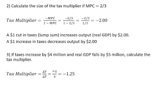 How to Solve All Kinds of Tax Multiplier Problems