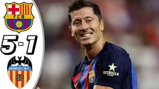 Barcelona vs Valencia 5-1 - Extended Highlights & All Goals 2022 HD