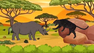 Rhinoceros vs Black Jaguar - DC2 Animation