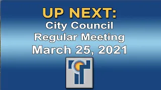 Regular Meeting March 25 2021