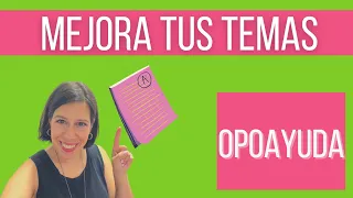 MEJORA tus TEMAS de OPOSICIONES ✍🏻