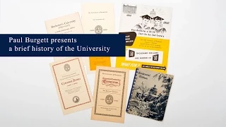Dean Burgett Presents a Brief History of the University