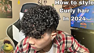 How To STYLE Perm/Curly Hair In 2024 | Quick And Easy