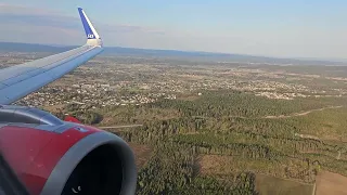 SAS A320NEO Evening Landing into Oslo [SE-ROT]