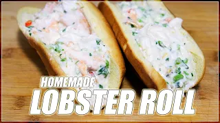 Spicy Creamy LOBSTER ROLL Homemade | Snackin' With Super