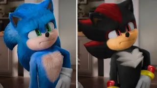 SONIC Movie 3 OLD Design VS NEW Design - SONIC VS SHADOW 3