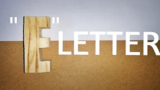 Wooden Letter  | "E" Cutting Using SCROLL SAW Episode -22