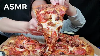 ASMR PIZZA HUT MEAT LOVER'S PIZZA MUKBANG 먹방 (No Talking) EATING SOUNDS | Rossikle ASMR