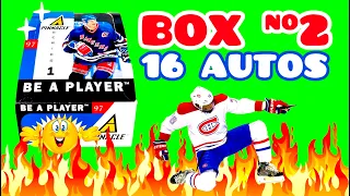 YES 16 AUTOS BOX #2 | 1996-97 Pinnacle Be A Player Series 1 Hockey Hobby Box Break | PK TALK (2022)