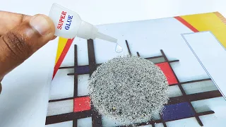 Super Glue and Sand ! Pour Glue on Sand and Amaze With Results - Super Glue and Baking soda