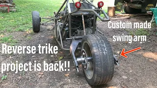 Reverse Trike Project Gets New Bigger Tires