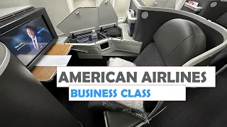 AMERICAN AIRLINES BUSINESS CLASS New York JFK to Paris CDG AA44 Boeing 777 200ER