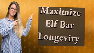 How long should a 5000 puff Elf Bar last?