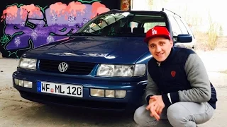 Забрали старого немца Фольцваген Пассат 1,8 мотор 1993 год VW Passat:):):):)