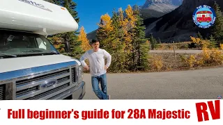 How to use Thor Majestic 28A Ford Super Duty E-450 V10 RV Motorhome  - Complete renters & user guide