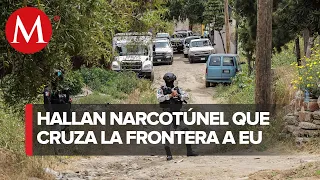 Autoridades localizan droga y túnel transfronterizo de Tijuana a Estados Unidos