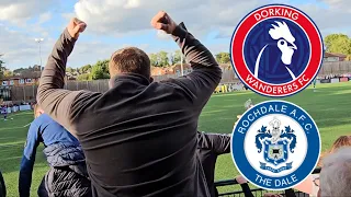 DORKING WANDERERS VS ROCHDALE AFC - 1-2 - TWO LATE GOALS GIVES DALE THE WIN - Meadowbank