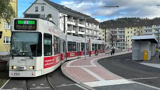 Mit der Straßenbahn ￼🚋Linie 2 neue Strecke, durch Freiburg￼❤️Winter🎅￼￼Schwarzwald🎄2023🇩🇪￼￼