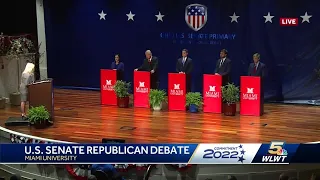 GOP candidates face off in Ohio U.S. Senate Primary debate hosted by WLWT, Miami University