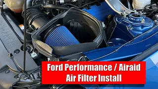 Ford Performance Air Filter Install and Review on 2017 Mustang with Power Pack 2