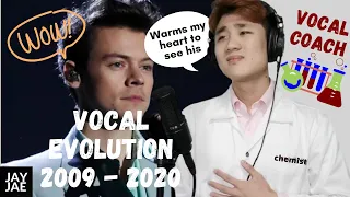 Vocal Coach REACTS to Harry Styles Vocal Evolution
