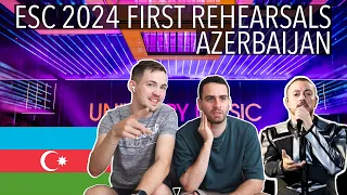 🇦🇿 AZERBAIJAN EUROVISION 2024 - 1ST REHEARSAL - FAHREE FEAT. ILKIN DOVLATOV - ÖZÜNLƏ APAR - REVIEW