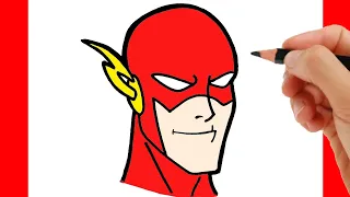 HOW TO DRAW THE FLASH EASY STEP BY STEP