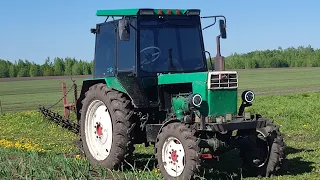 Новый Трактор Т40 в борозде. Краткий Обзор пахотного сезона