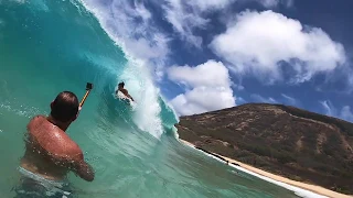 Get Barreled Not Corona 😷 Oahu Bodyboarding