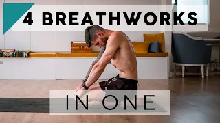 Four Breathing Exercises in One | Pranayama with Breathe and Flow