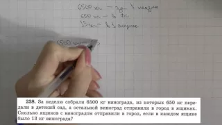 Решение задания №238 из учебника Н.Я.Виленкина "Математика 5 класс" (2013 год)