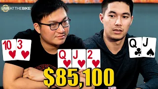 When You THINK You Flopped a Monster! $85,100 on the Line ♠ Live at the Bike!