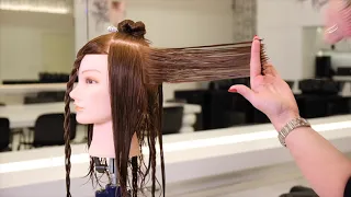 How To : lang haar in lagen in een punt geknipt , geschikt voor half/ lang haar by Natasja Keijzer