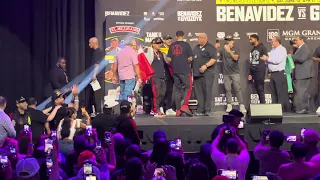 Benavidez weigh in and faceoff