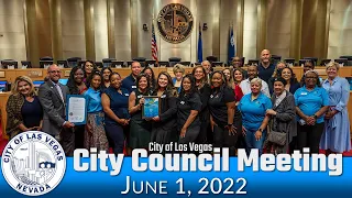 Las Vegas City Council Meeting 6-1-2022